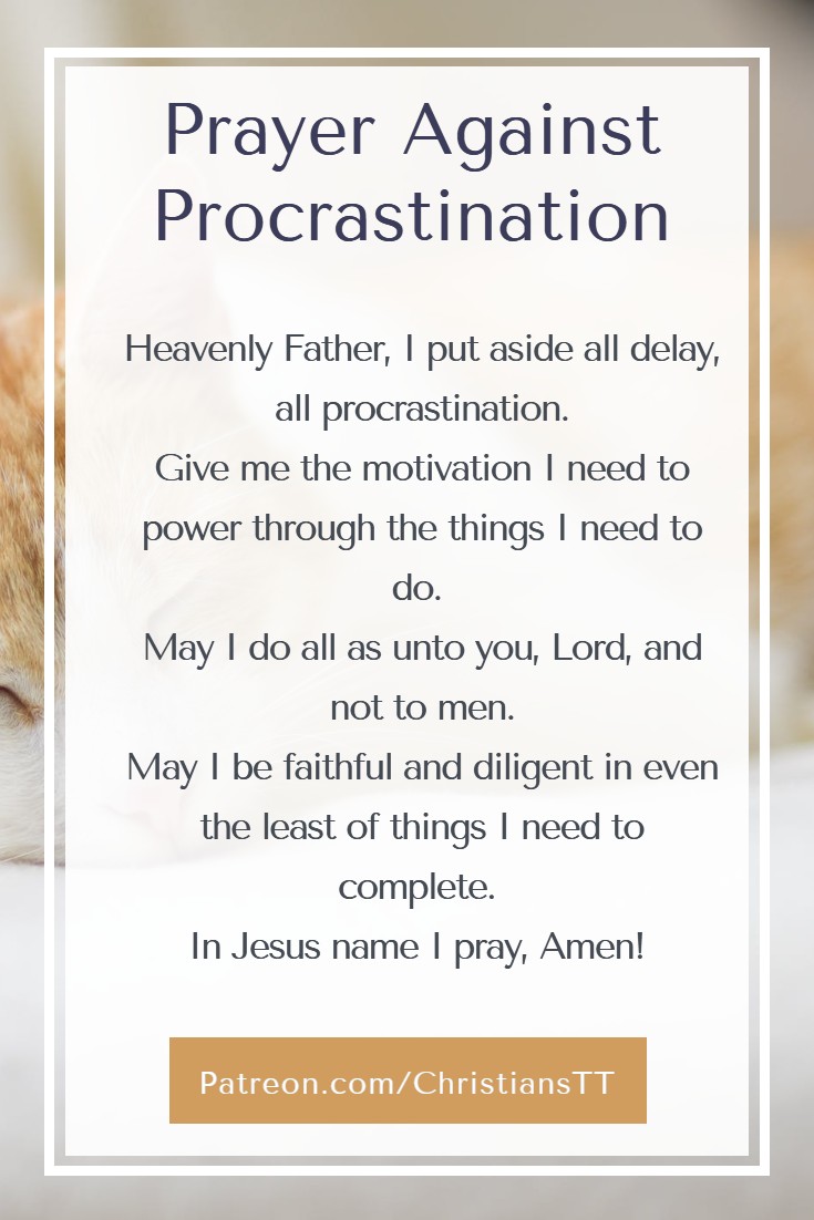 Prayer Against Procrastination