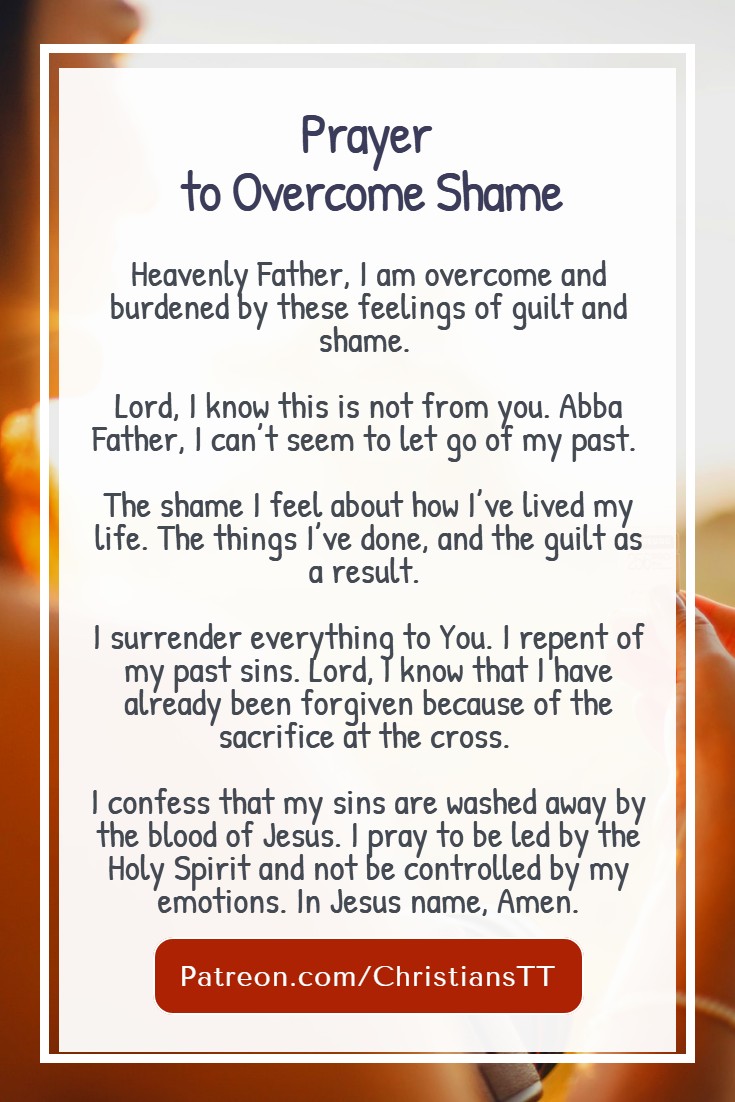 Prayer to Overcome Shame