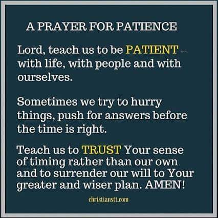 Prayer For Patience